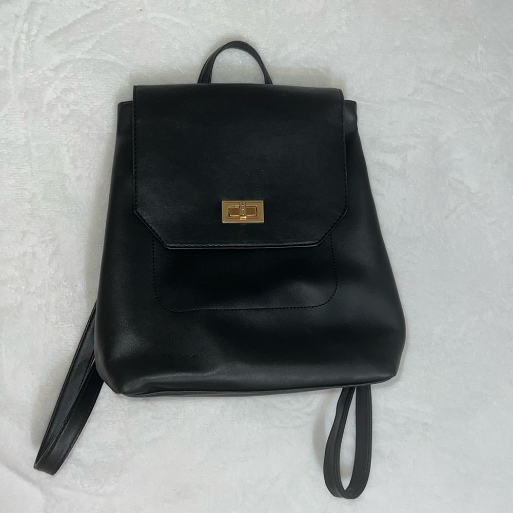 Black Elegant Backpack | Medium Backpack | Small Backpack | Chic Backpack
